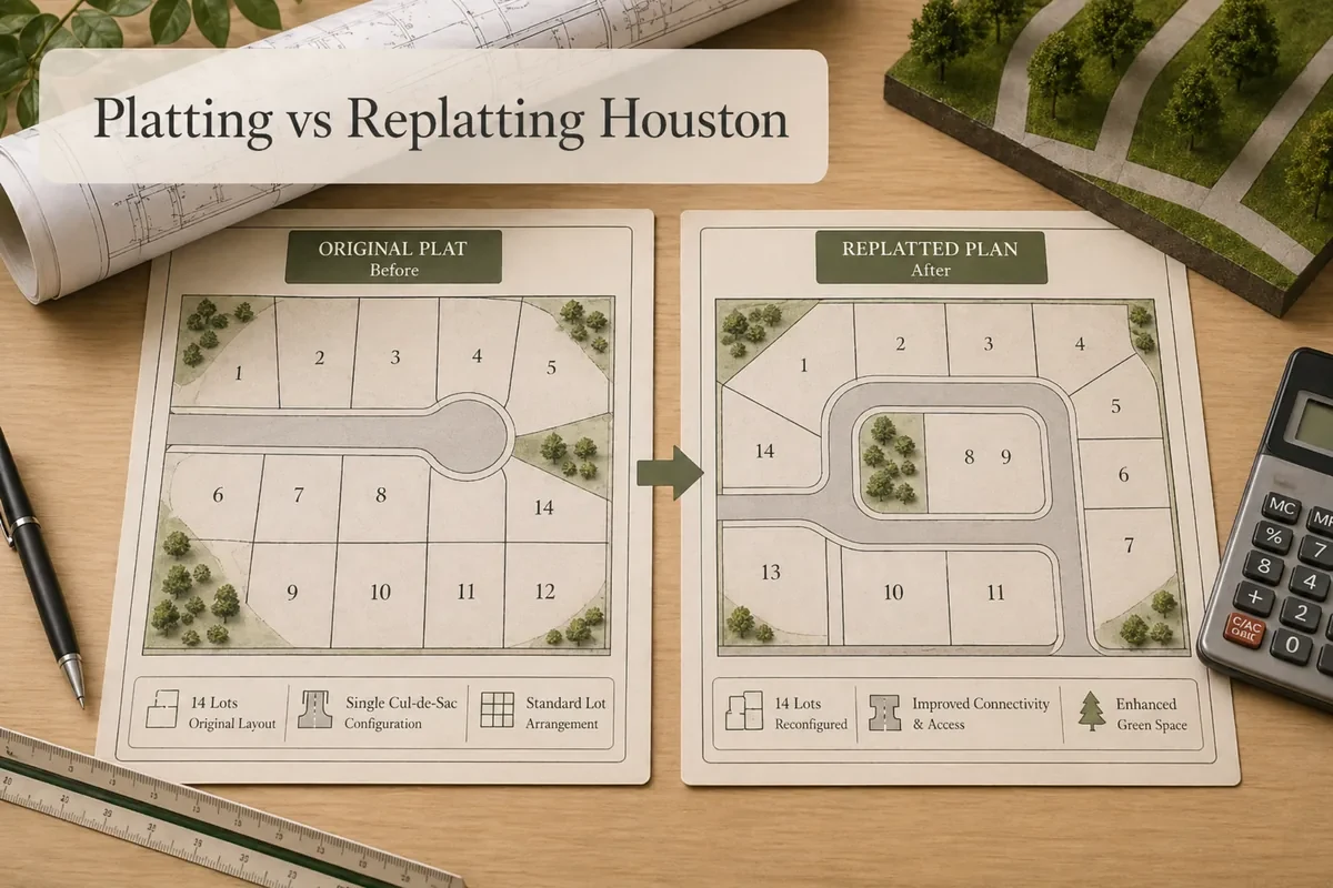 Platting Vs Replatting Houston