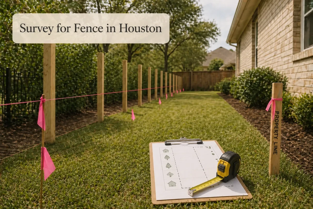 Survey For Fence In Houston