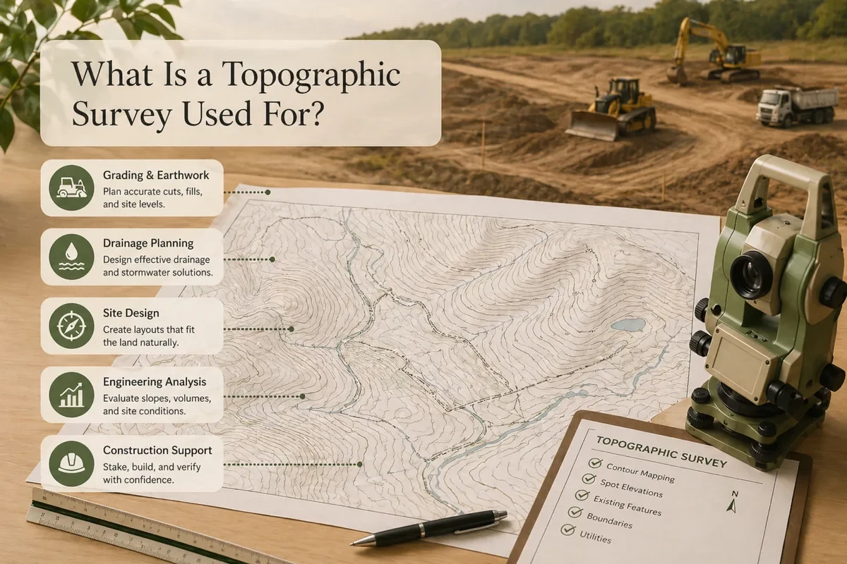 What Is A Topographic Survey Used For Houston