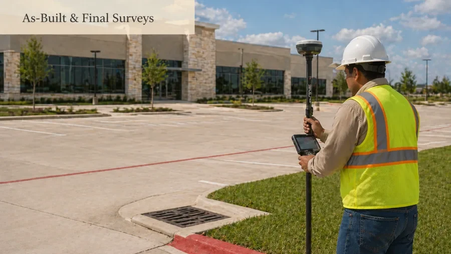 As-Built & Final Surveys in Houston TX