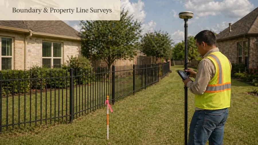 Boundary & Property Line Surveys in Houston TX