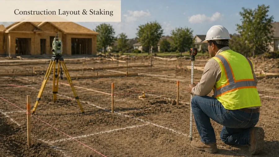 Construction Layout & Staking in Houston TX