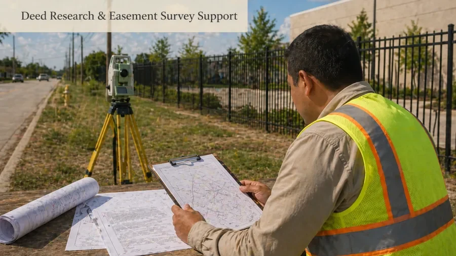 Deed Research & Easement Survey Support in Houston TX
