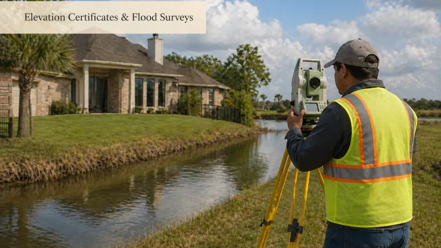 Elevation Certificates & Flood Surveys in Houston TX